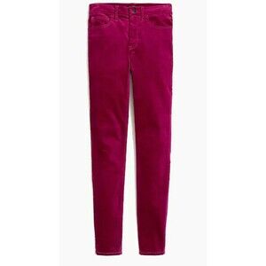 J. Crew Women's 36 Midrise Skinny Jean in Velvet Raspberry 28" Inseam $79.50 NEW